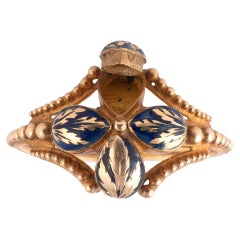 Late 18th Century Gold Four Compartment Poison Ring