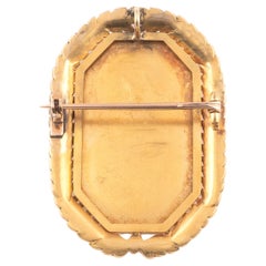 Spilla/pendente in oro e micromosaico della fine del XVIII secolo. Giacomo Raffaelli