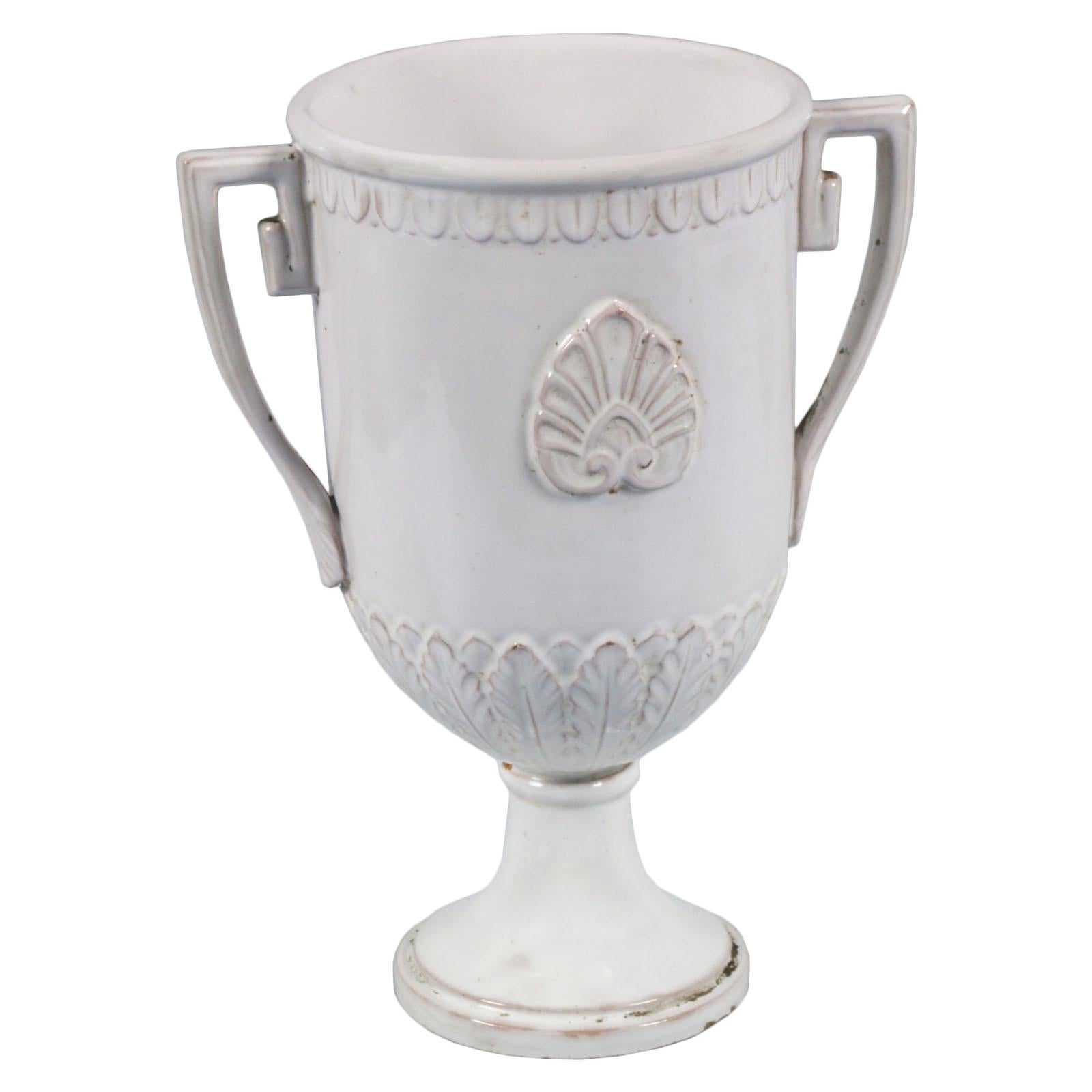Griechisch-klassische emaillierte Terrakotta-Vase von Ceramiche di Este, um 1780-1820, zugeschrieben ex Manifattura Franchini

Über Ceramica di Este
Das Porzellan von Este ist ein Porzellan, das zwischen 1765 und dem späten 18. Jahrhundert in