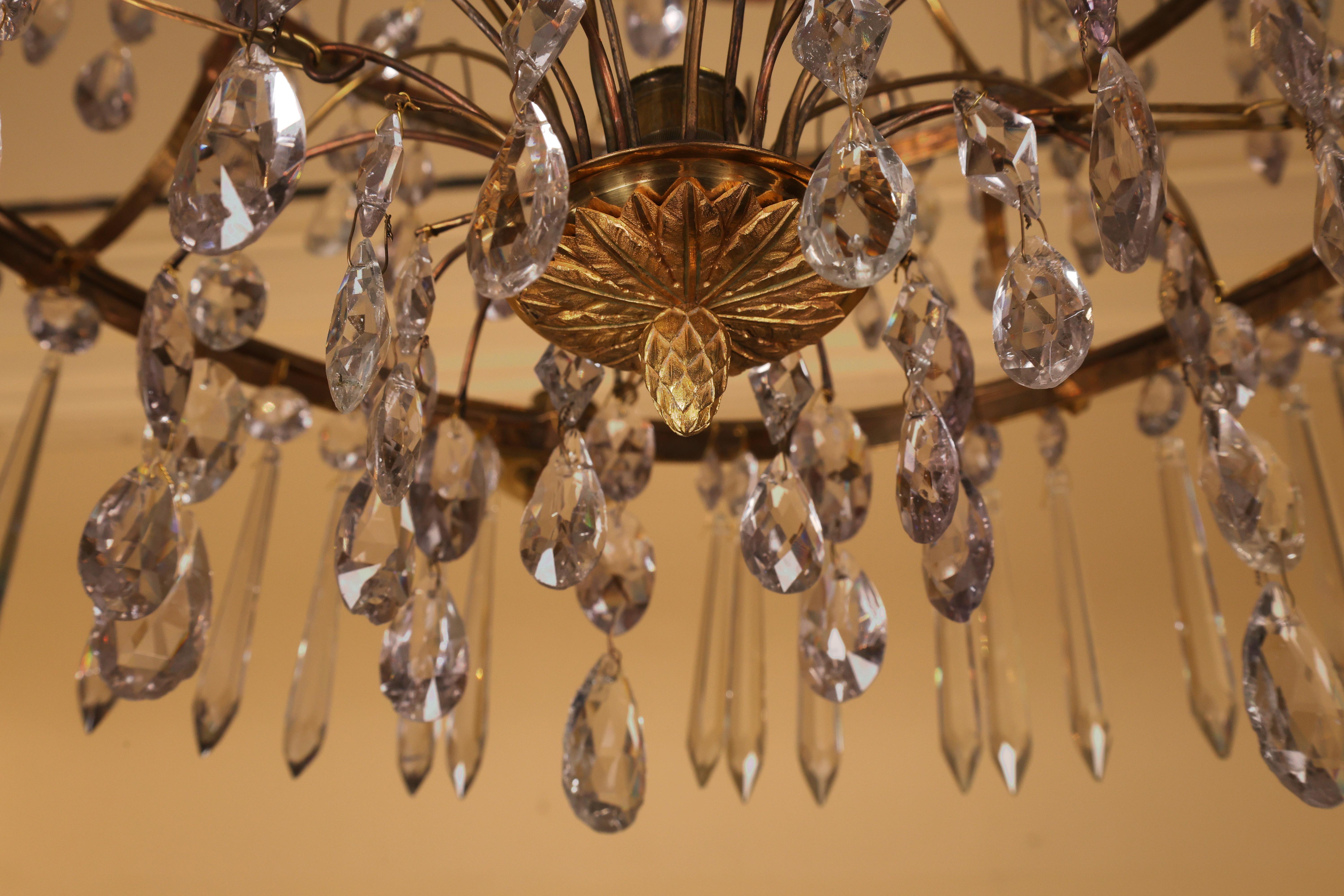 Suédois Lustre Gustavien de la fin du 18ème siècle en vente