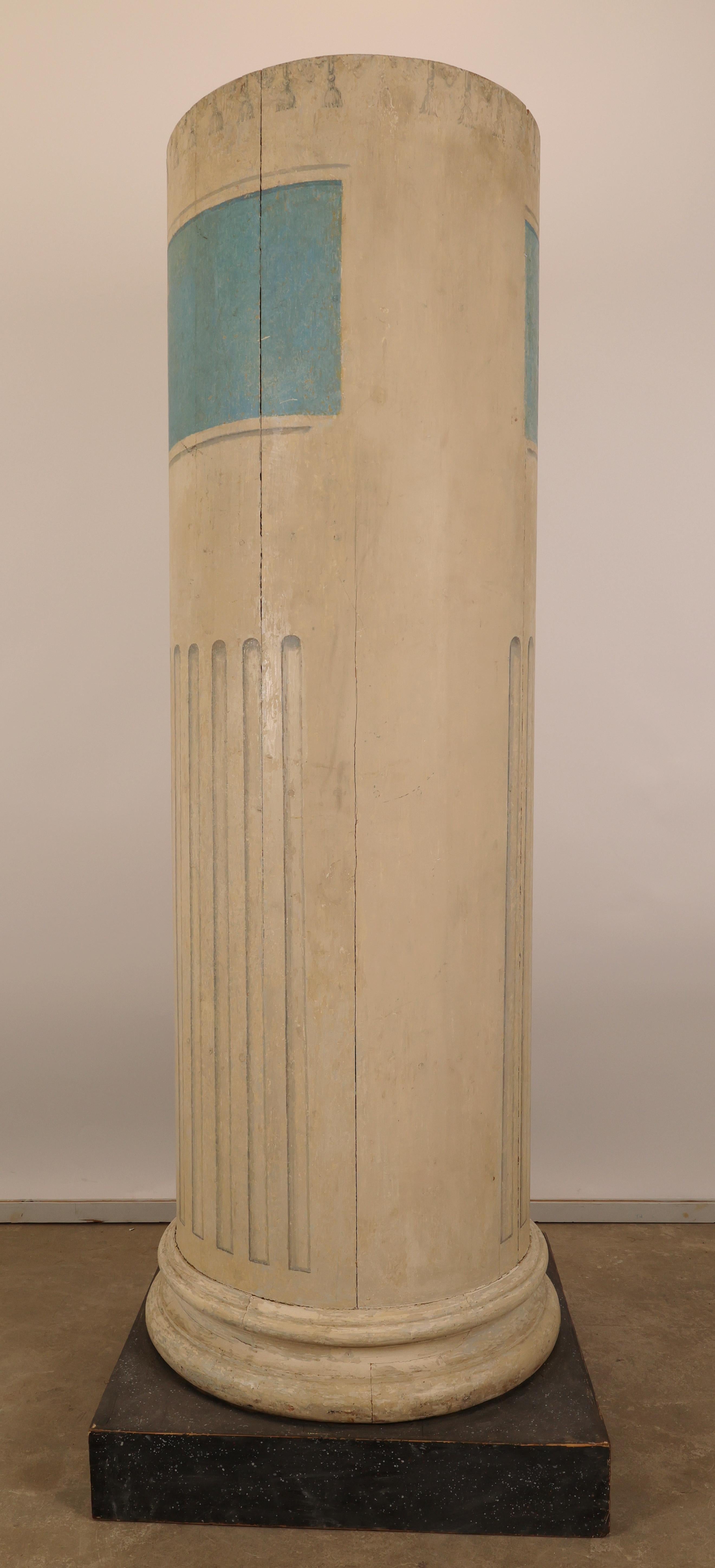 Pine Late 18th Century Gustavian Column Cabinet For Sale