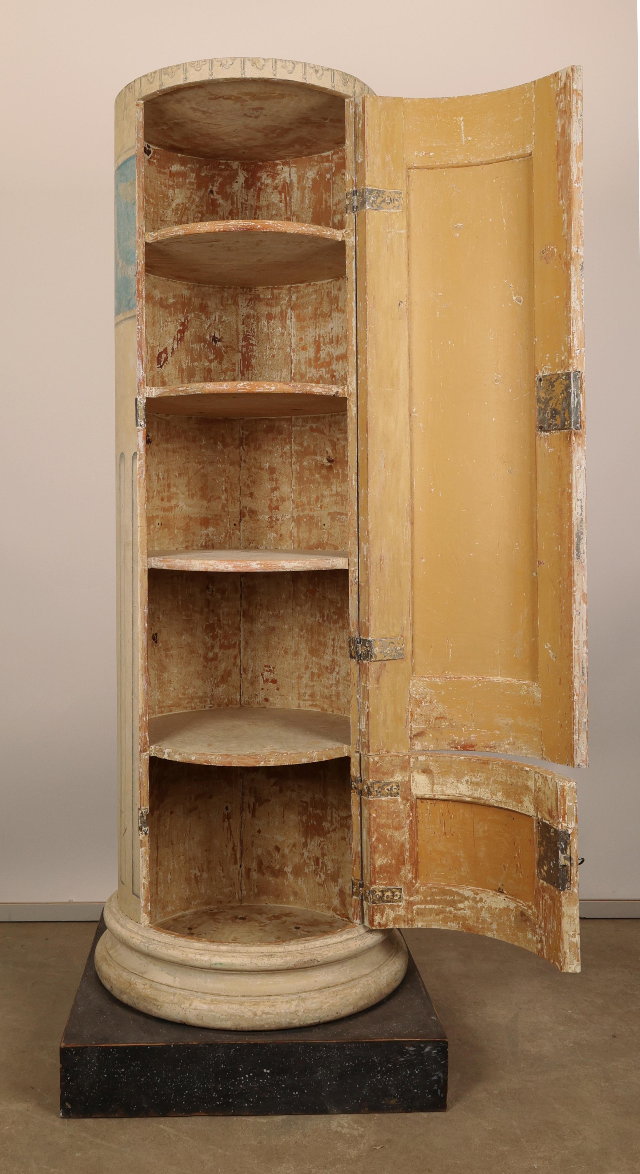 Late 18th Century Gustavian Column Cabinet For Sale 2