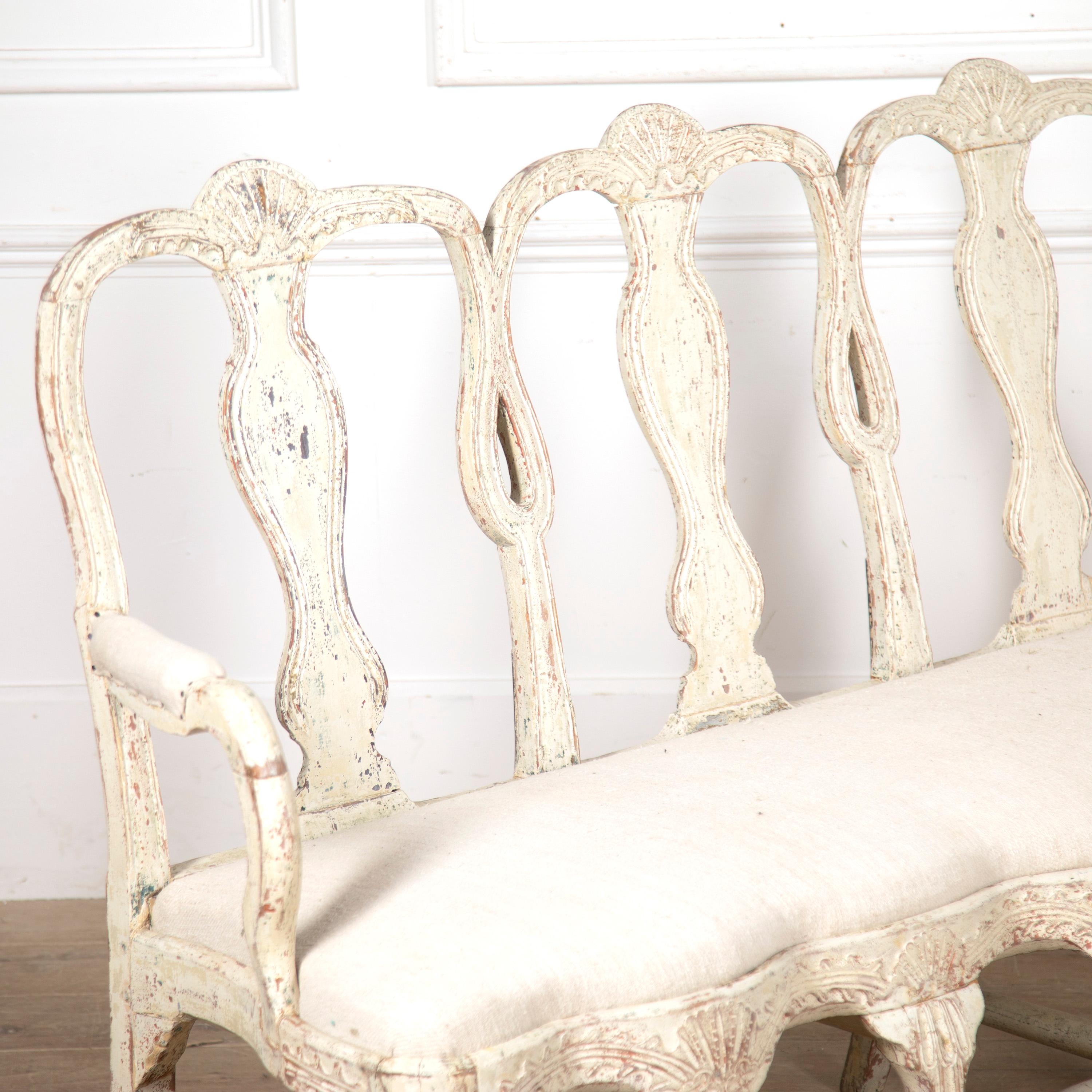 Fabric Late 18th Century Gustavian Sofa For Sale