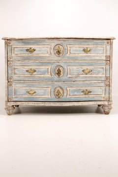 Late 18th Century Gustavian-Style Painted Commode
