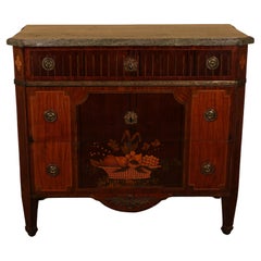 Late 18th Century High-Gustavian Commode with Intarsia by Gustaf Foltjern
