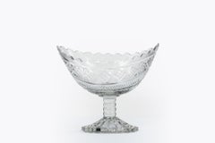 Late 18th Century Irish Cut Glass Boat Shaped Centre Bowl