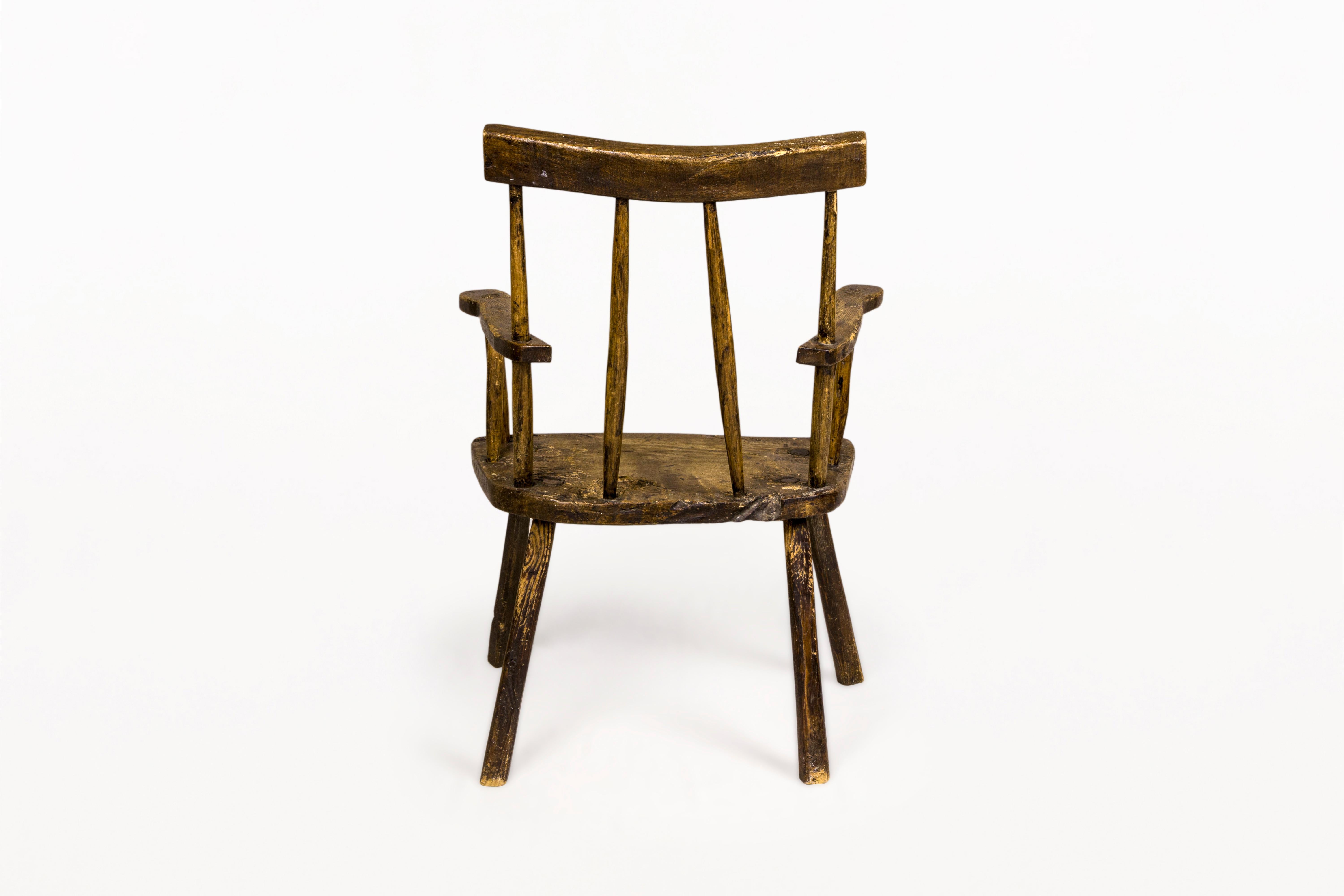 Oak Late 18th Century Irish Folk Art Armchair, Circa 1780, Ireland For Sale