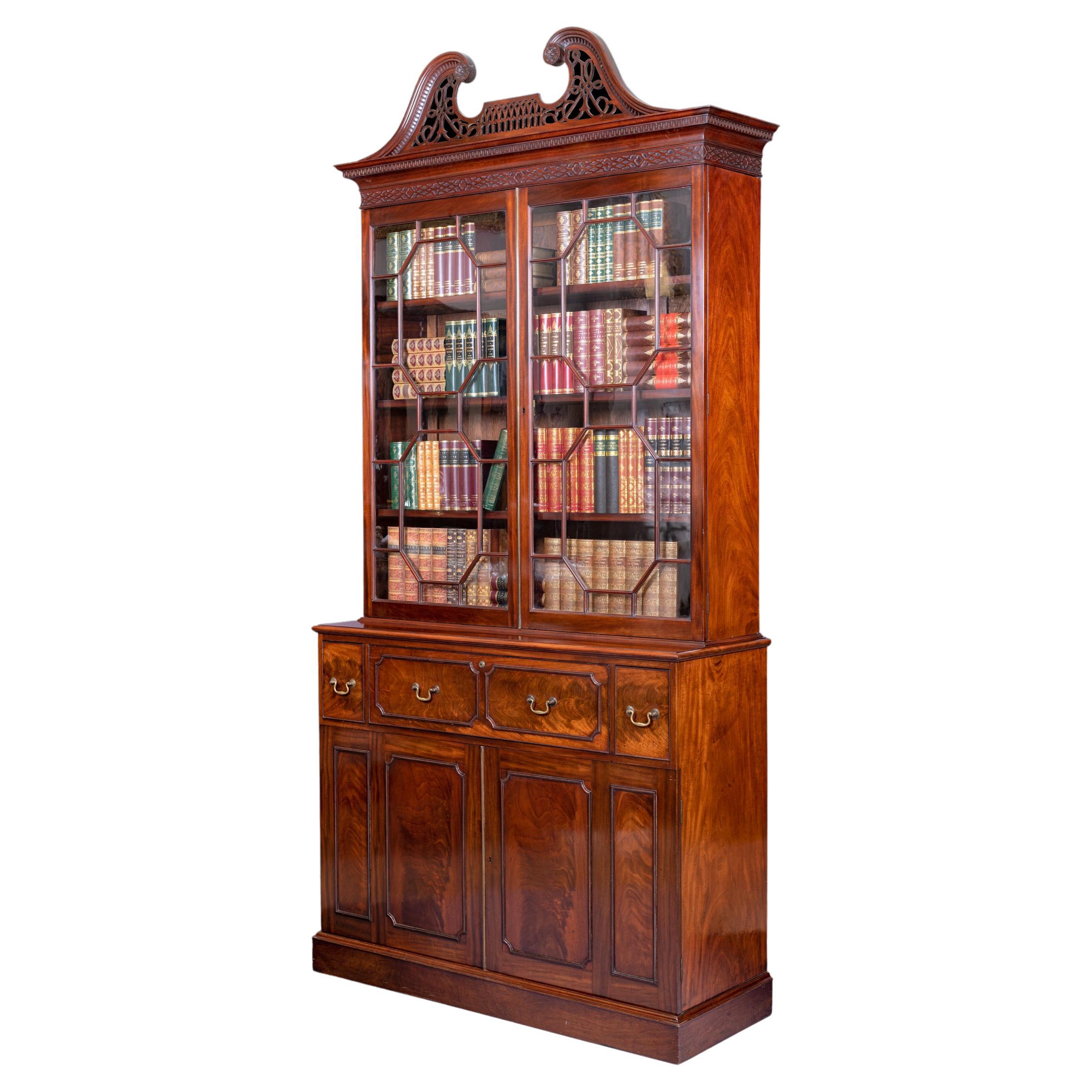 Late 18th Century Irish Georgian Secretaire Bookcase 