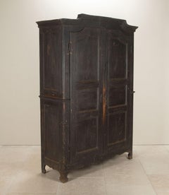 Late 18th Century Italian Armoire in Original Paint