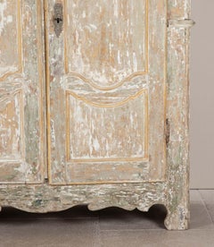 Late 18th Century Italian Armoire in Polychrome Decoration
