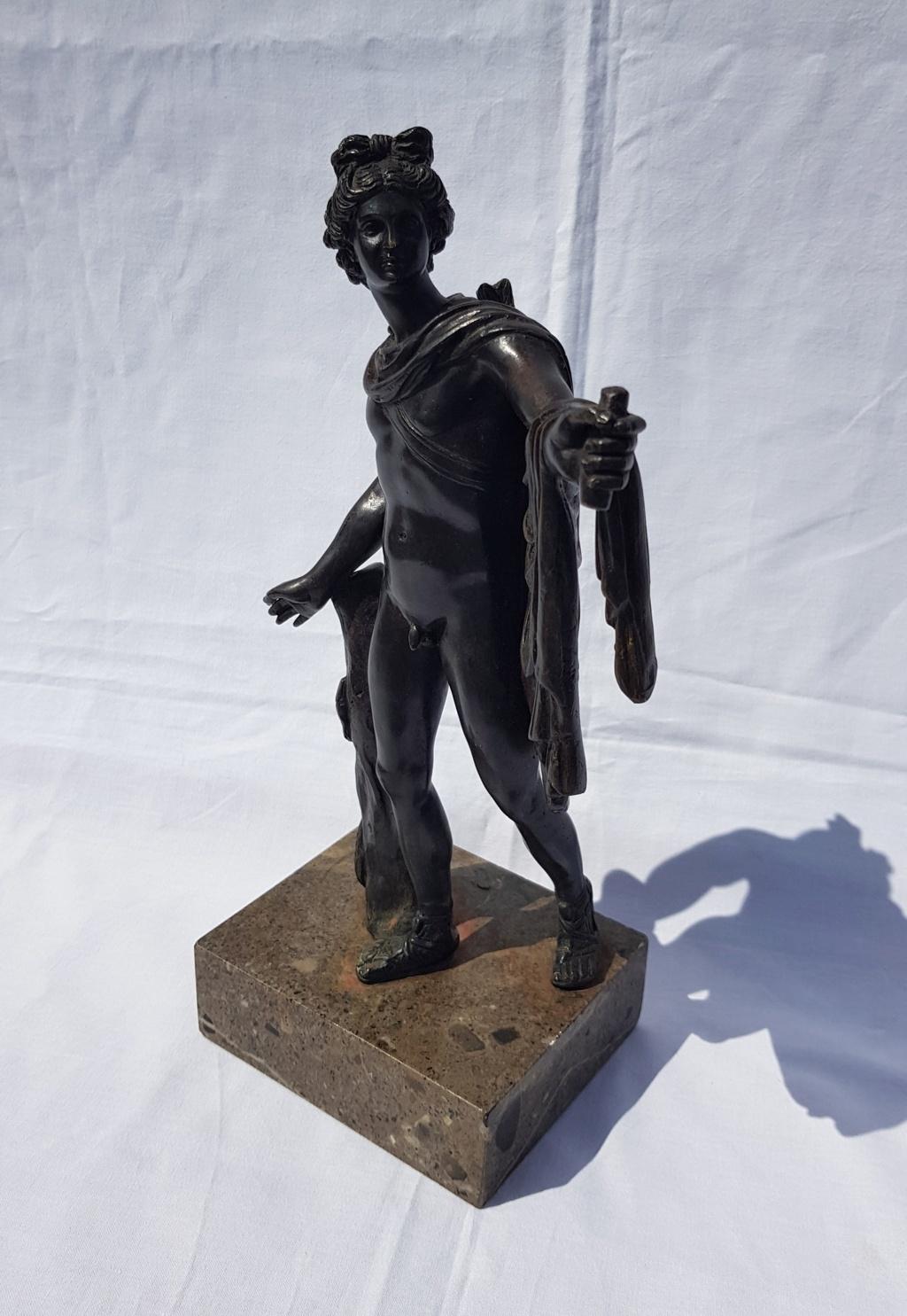 Late 18th Century Italian Bronze Sculpture, Apollo Belvedere Italy Neoclassical In Good Condition In Varmo, IT
