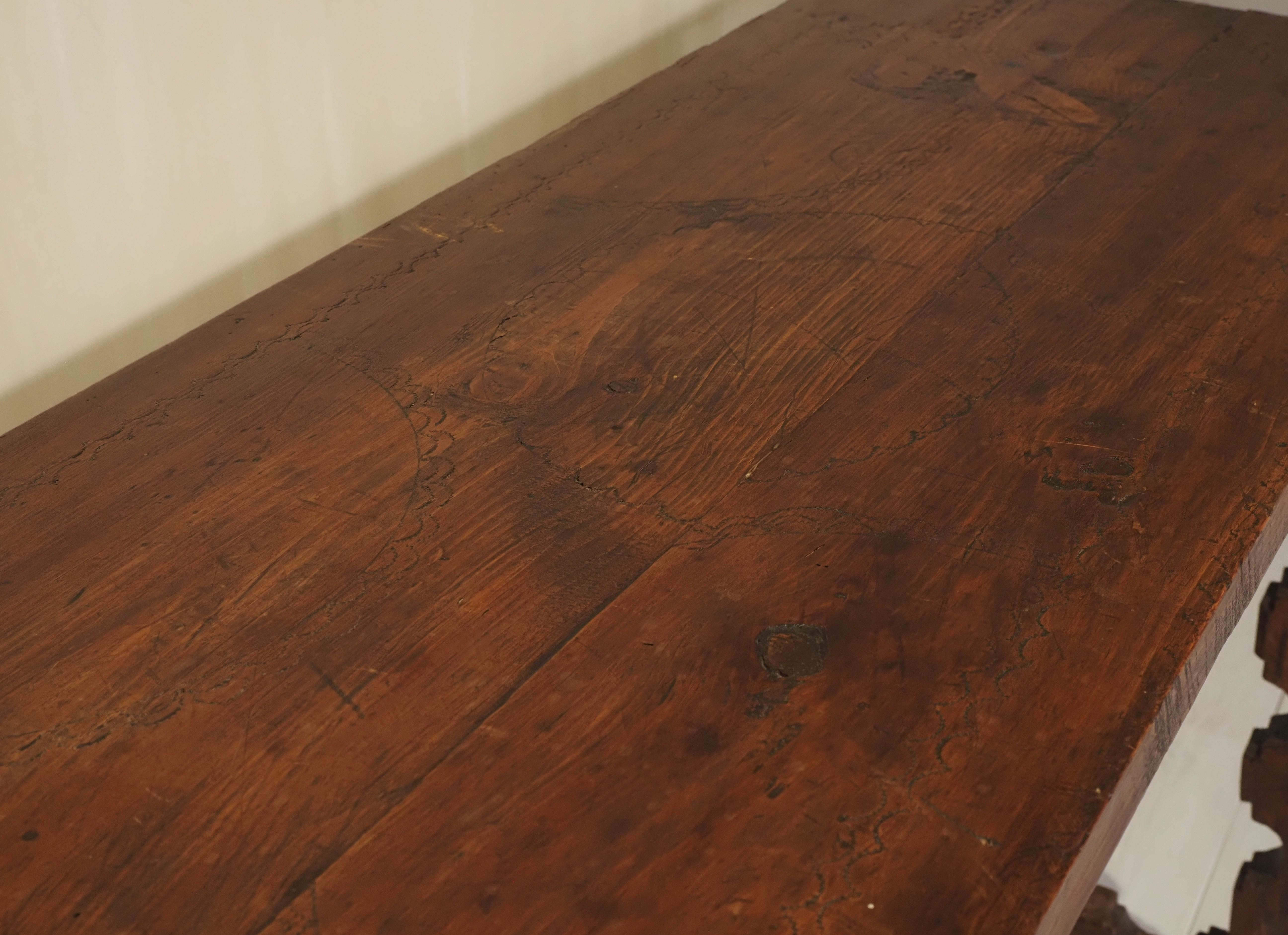 Late 18th Century Italian console table For Sale 7