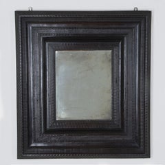 Late 18th Century Italian Ebonised Ripple Mirror