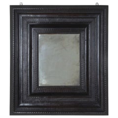 Late 18th Century Italian Ebonised Ripple Mirror