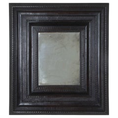 Late 18th Century Italian Ebonised Ripple Mirror