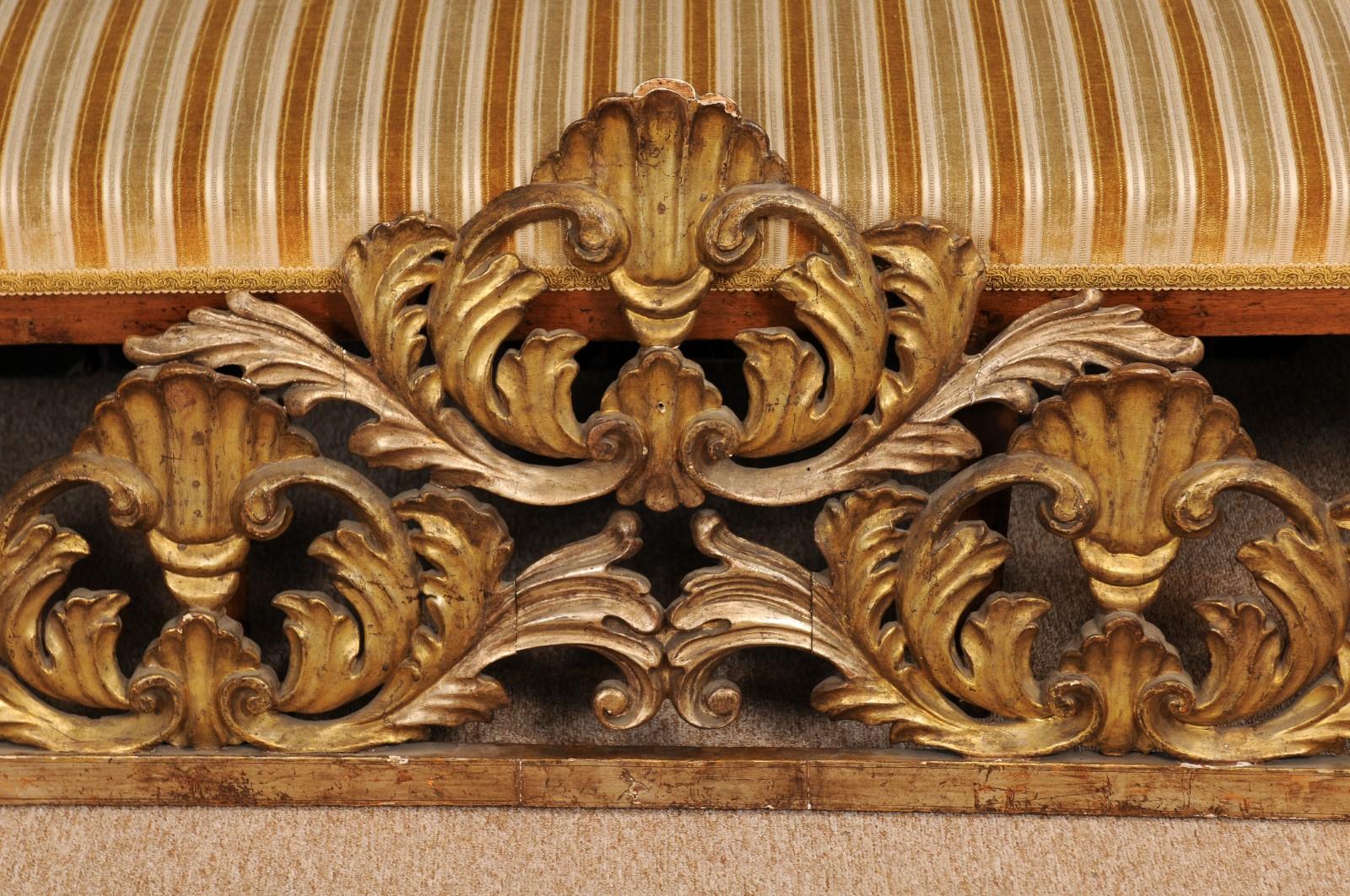 Late 18th Century Italian Gilt & Silvered Wood Architectural Fragment/Overdoor w 3