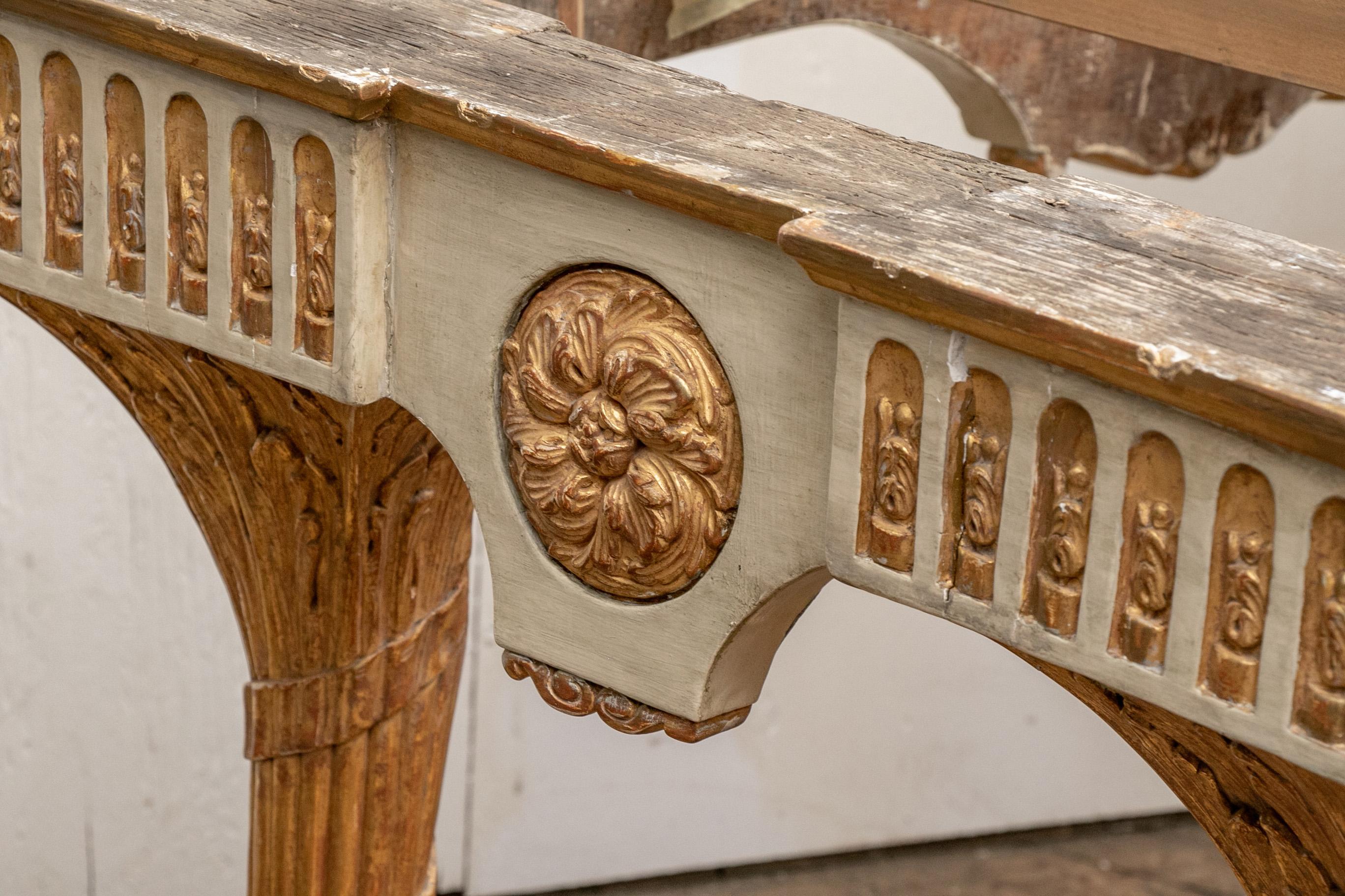 Late 18th Century Italian Marble Top Console 11