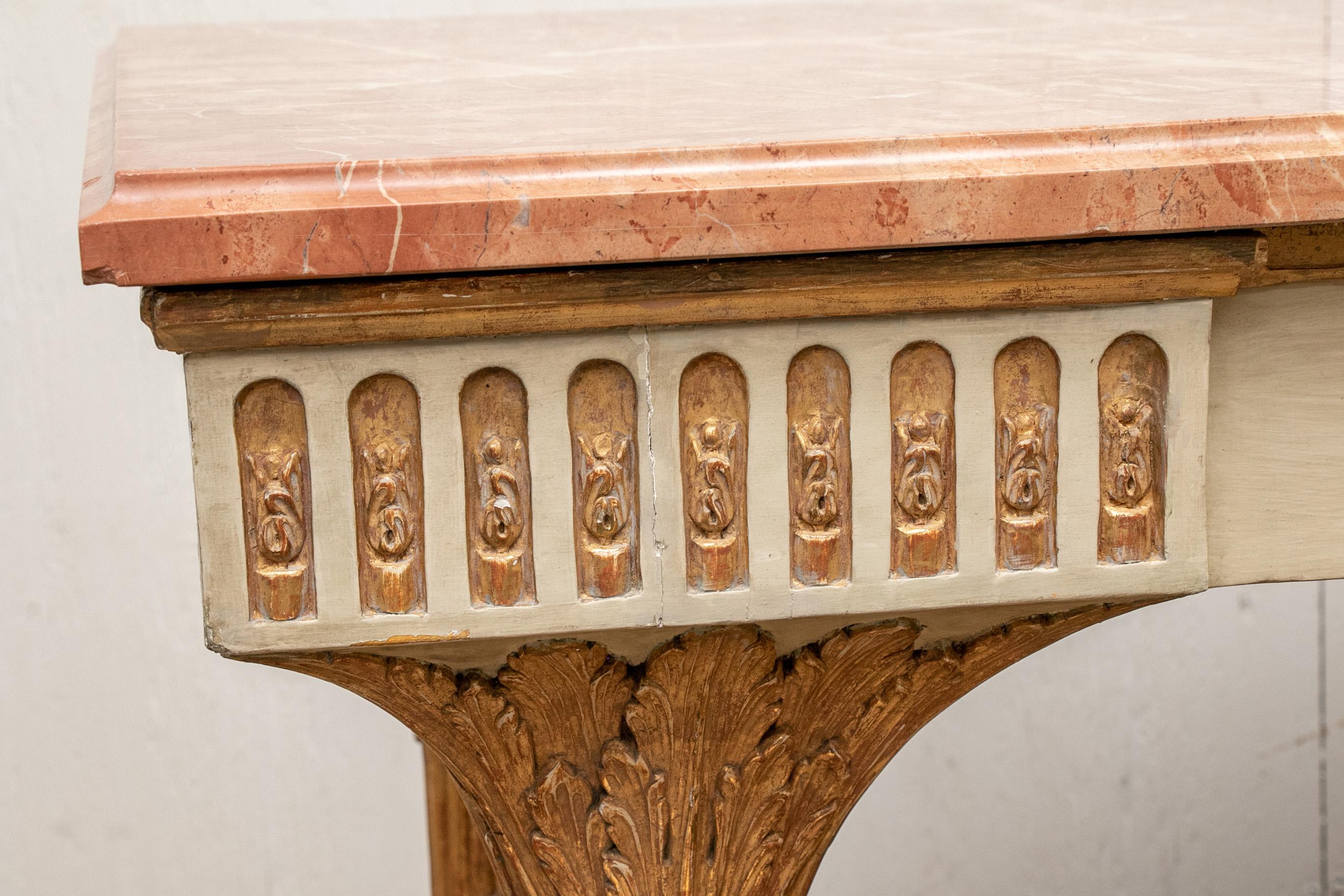 Late 18th Century Italian Marble Top Console 13