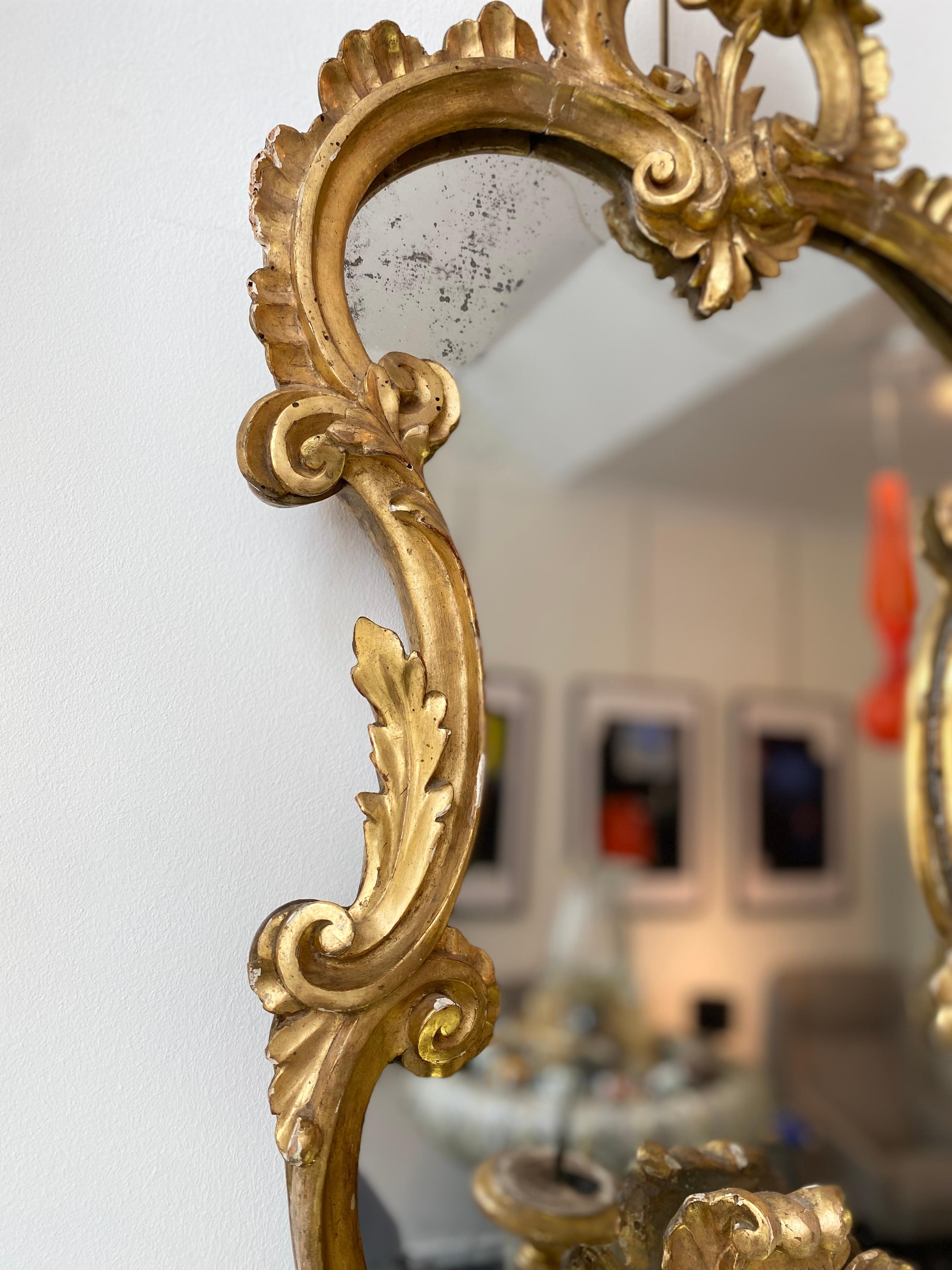 Carved Late 18th century Italian mirrors 