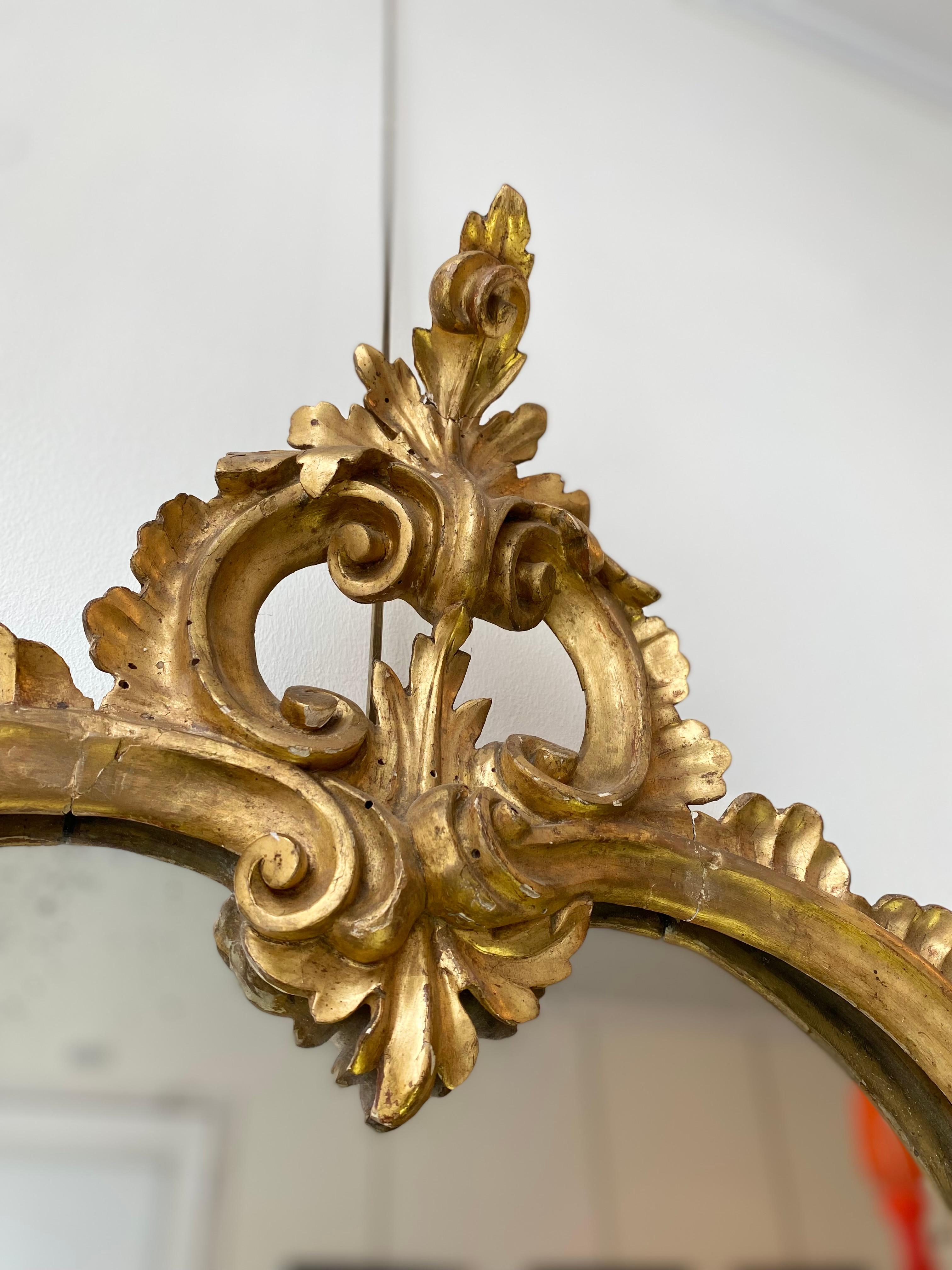 Late 18th century Italian mirrors  In Good Condition In Brussel, BE