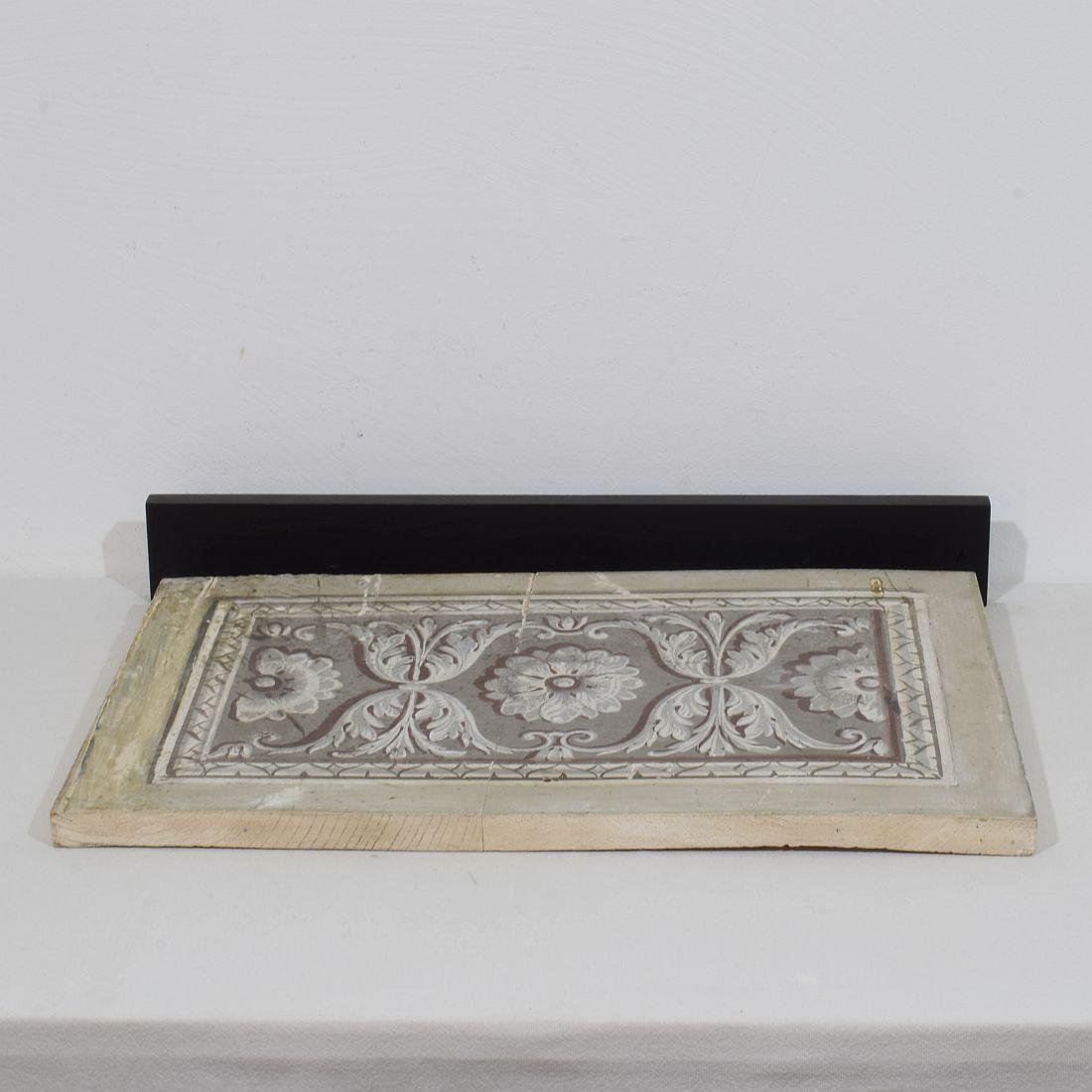 Late 18th century Italian Neo Classical Hand Painted Panel For Sale 8