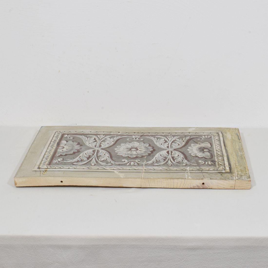 Late 18th century Italian Neo Classical Hand Painted Panel For Sale 9