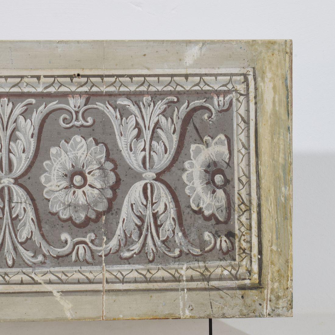 Late 18th century Italian Neo Classical Hand Painted Panel For Sale 1