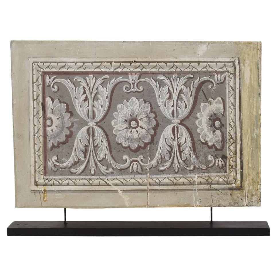 Late 18th century Italian Neo Classical Hand Painted Panel For Sale