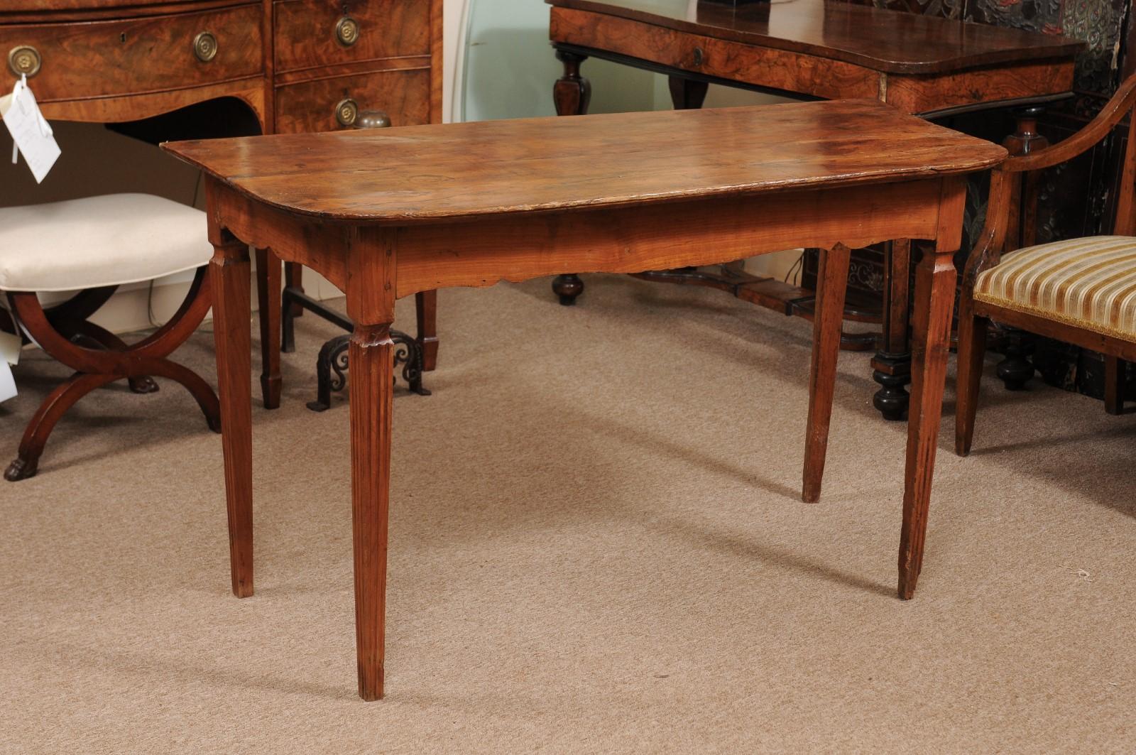 Late 18th Century Italian Neoclassical Fruitwood Console Table 2