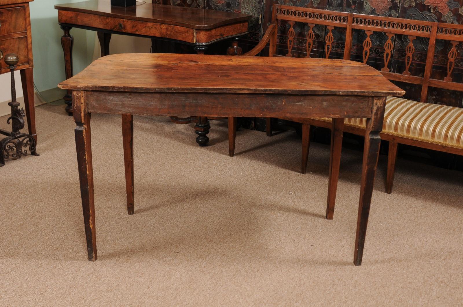 Late 18th Century Italian Neoclassical Fruitwood Console Table 4