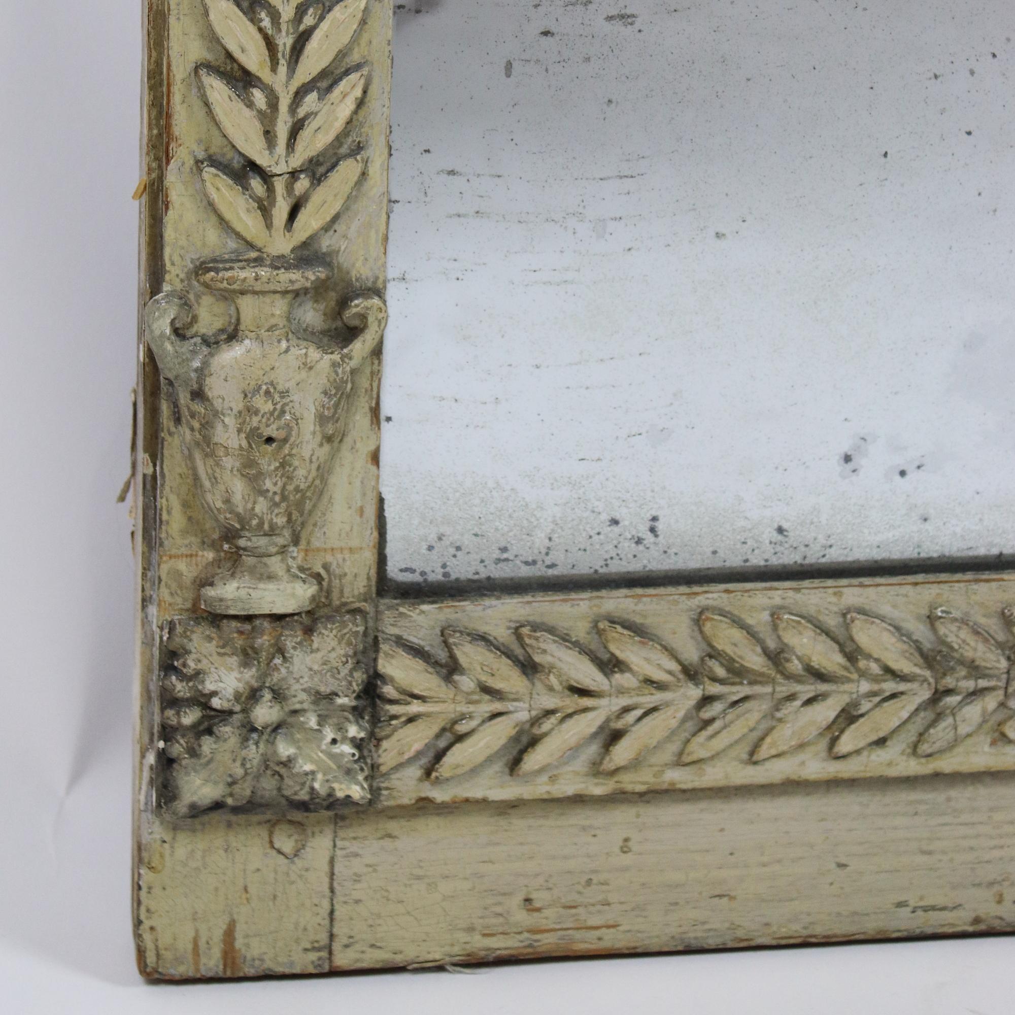 Late 18th Century Italian Neoclassical Wall Mirror with 'Capriccio' Painting 4