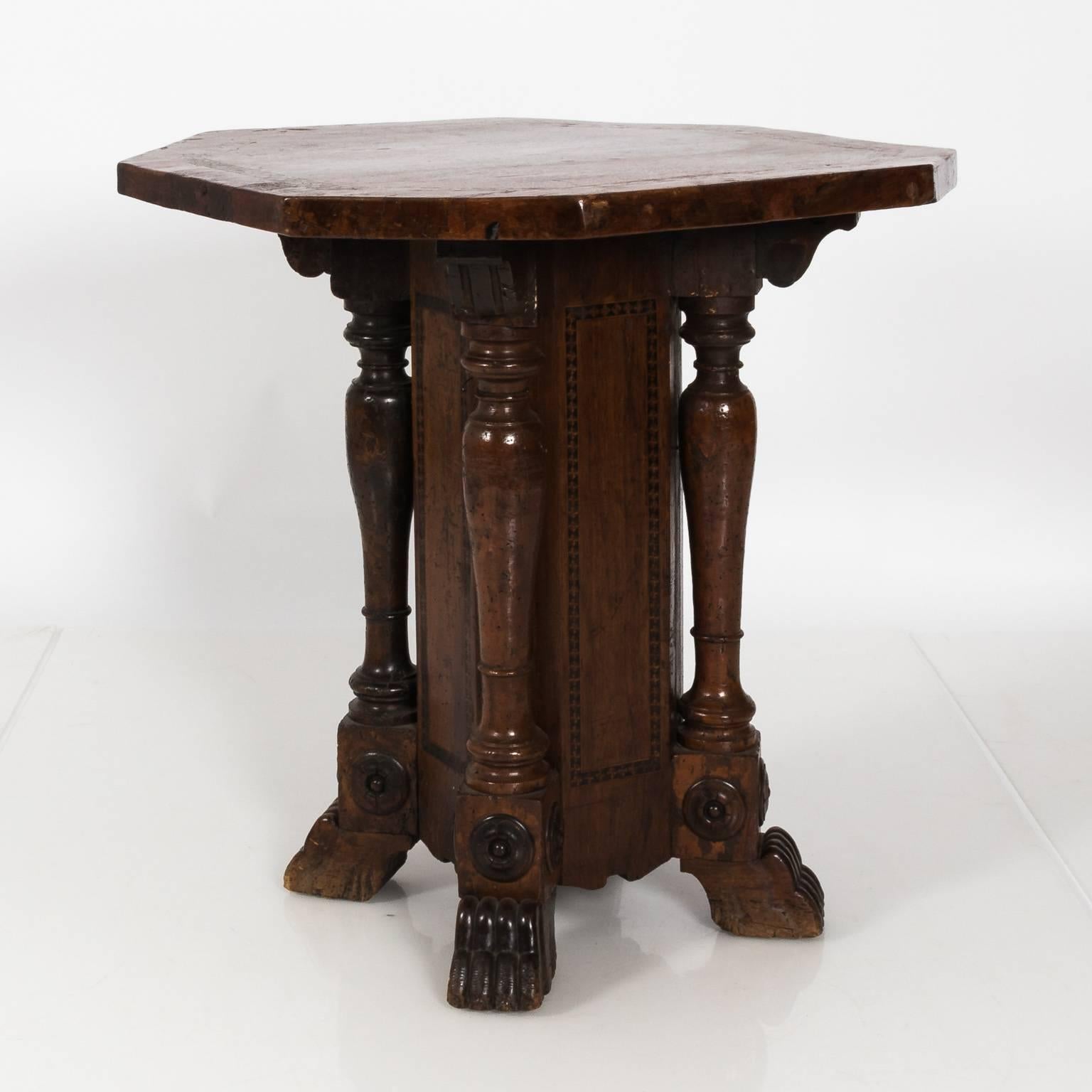 Baroque Late 18th Century Italian Pedestal Table