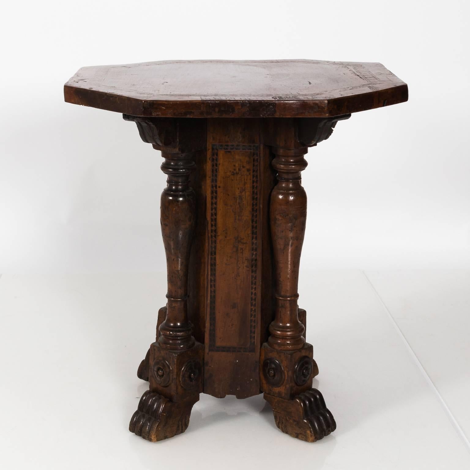 Late 18th Century Italian Pedestal Table 1