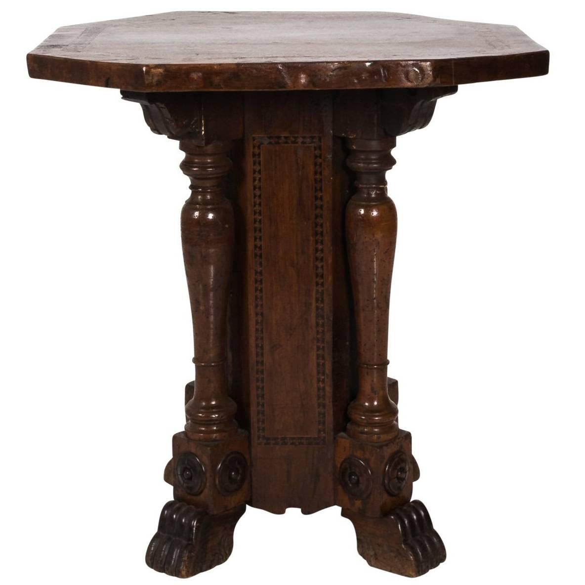 Late 18th Century Italian Pedestal Table