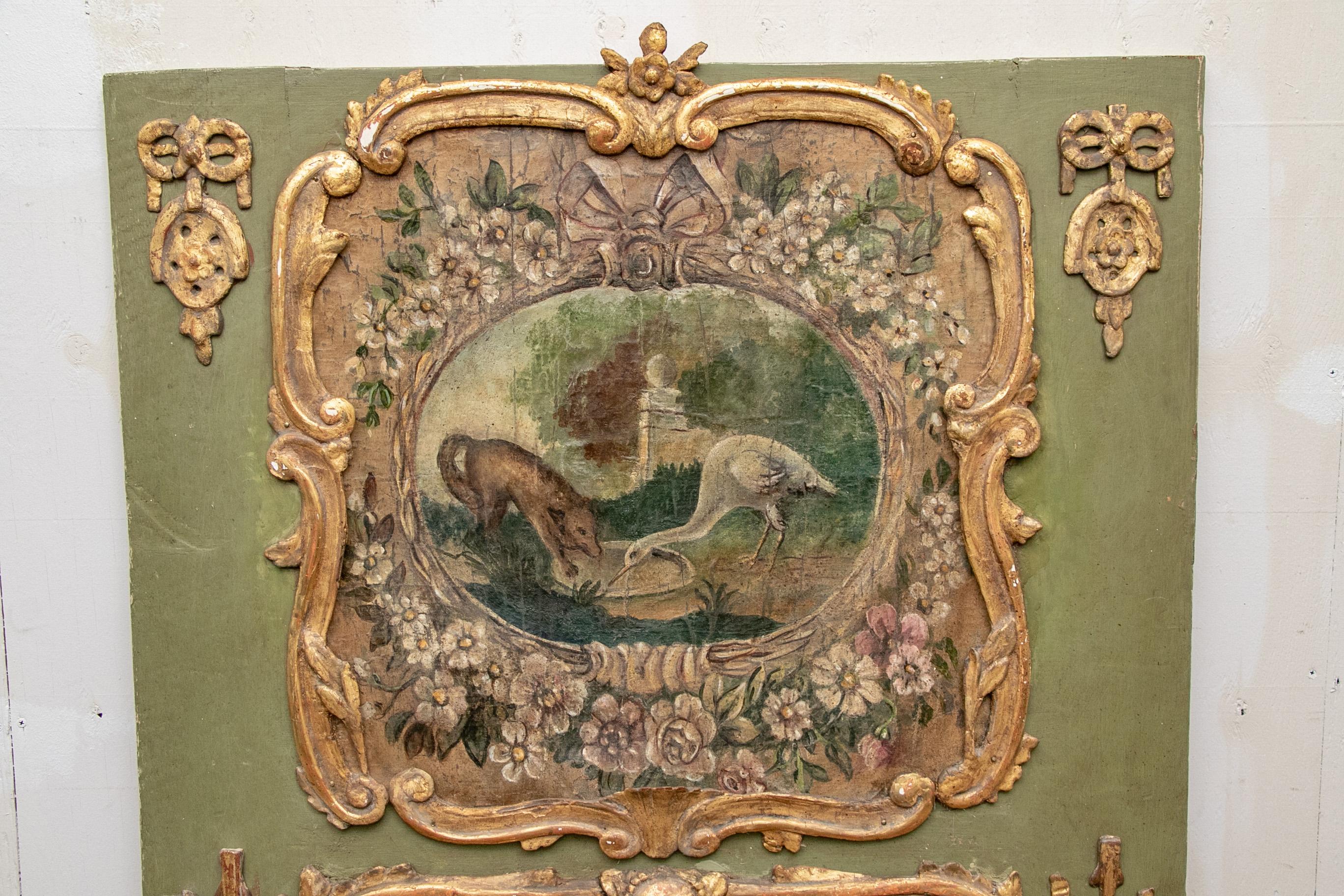 Französischer Trumeau-Spiegel im Louis-XV-Stil des späten 18. (Italienisch) im Angebot