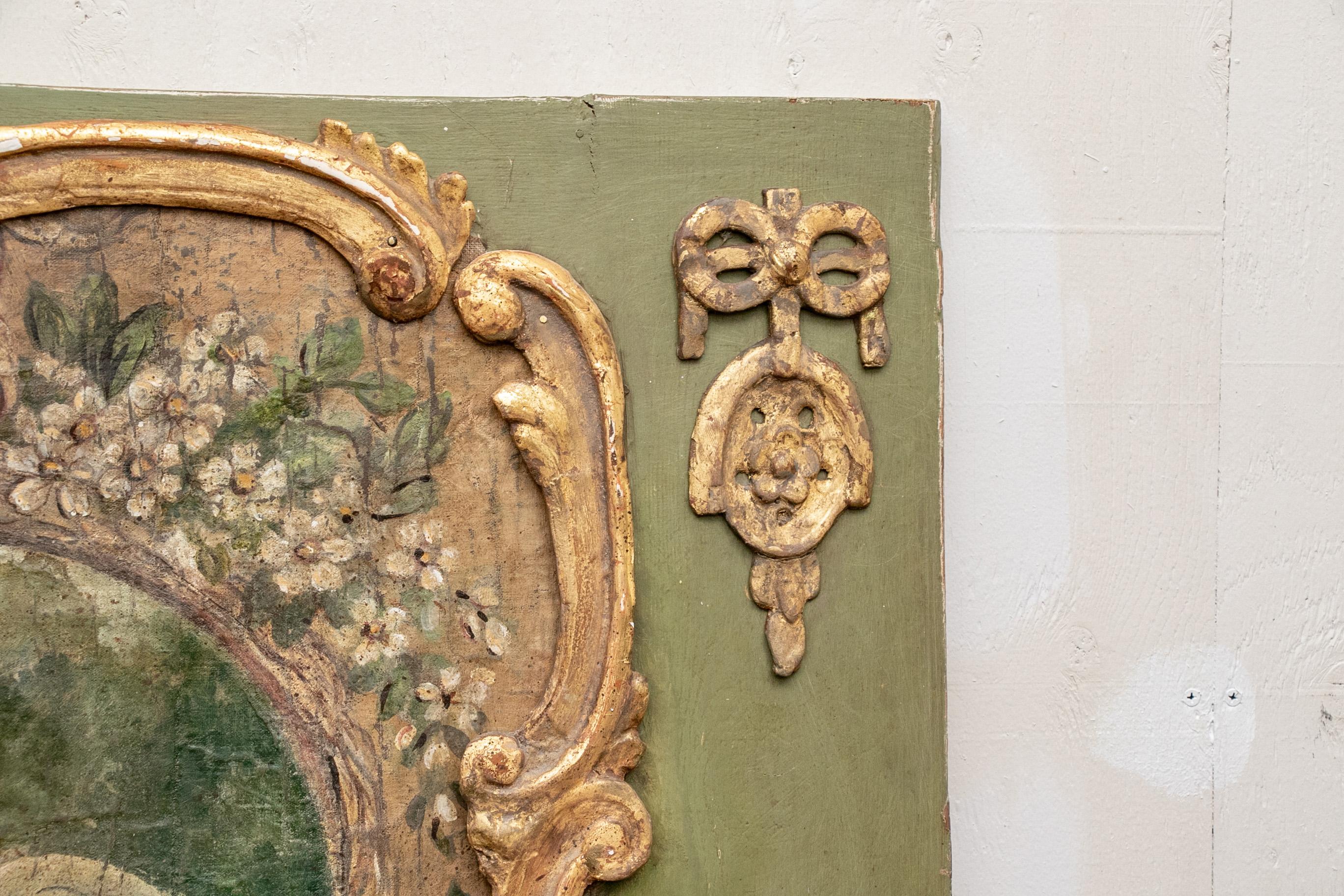 Französischer Trumeau-Spiegel im Louis-XV-Stil des späten 18. im Angebot 2