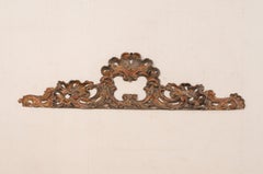 Late 18th Century Italian Pierce-Carved Wood Pediment Fragment