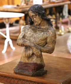 Late 18th Century Italian Polychromed and Painted Papier-Mâché Figure of Christ