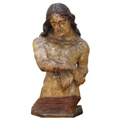 Late 18th Century Italian Polychromed and Painted Papier-Mâché Figure of Christ