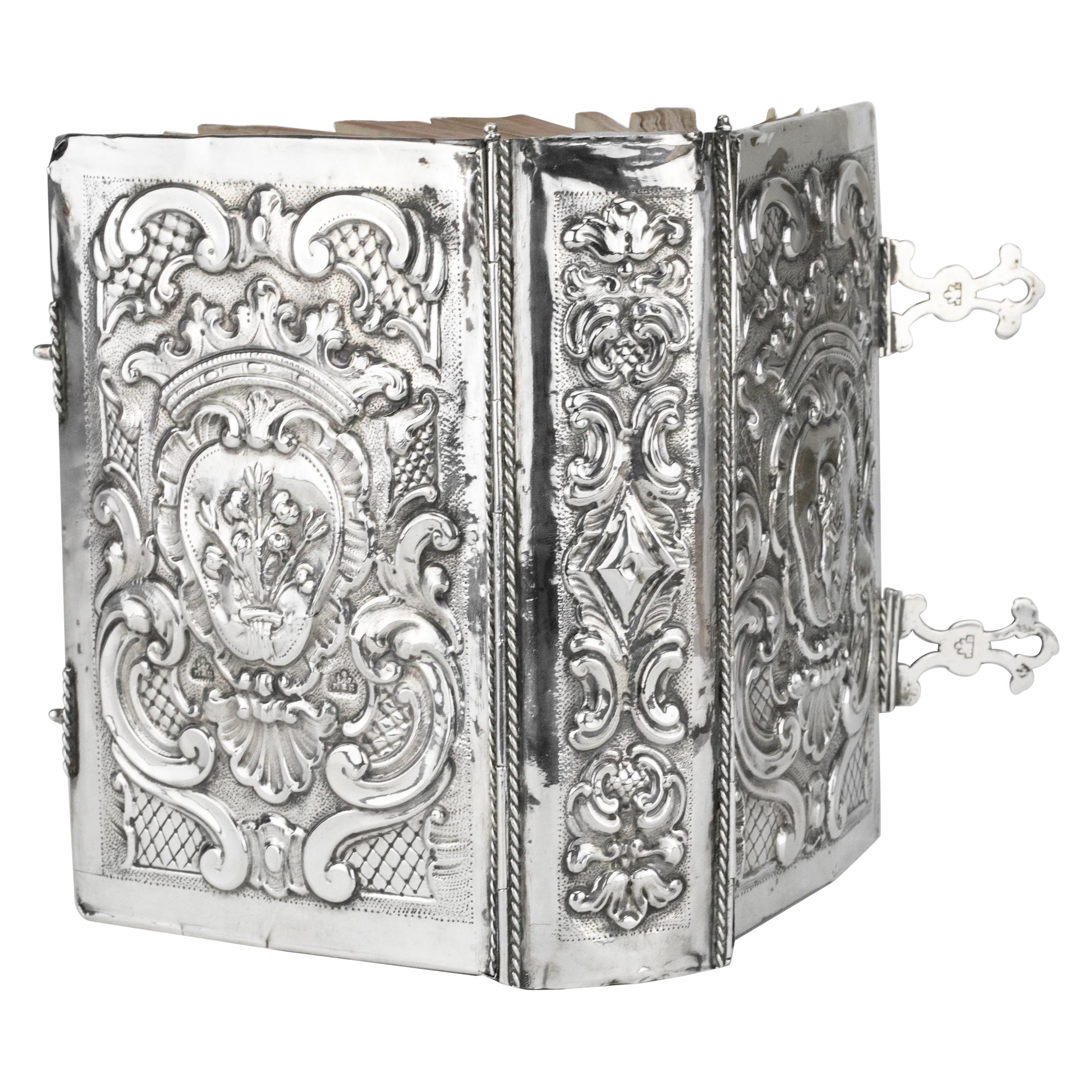 Late 18th Century Italian Silver Book Binding by Marc'antonio Belotto of Padua