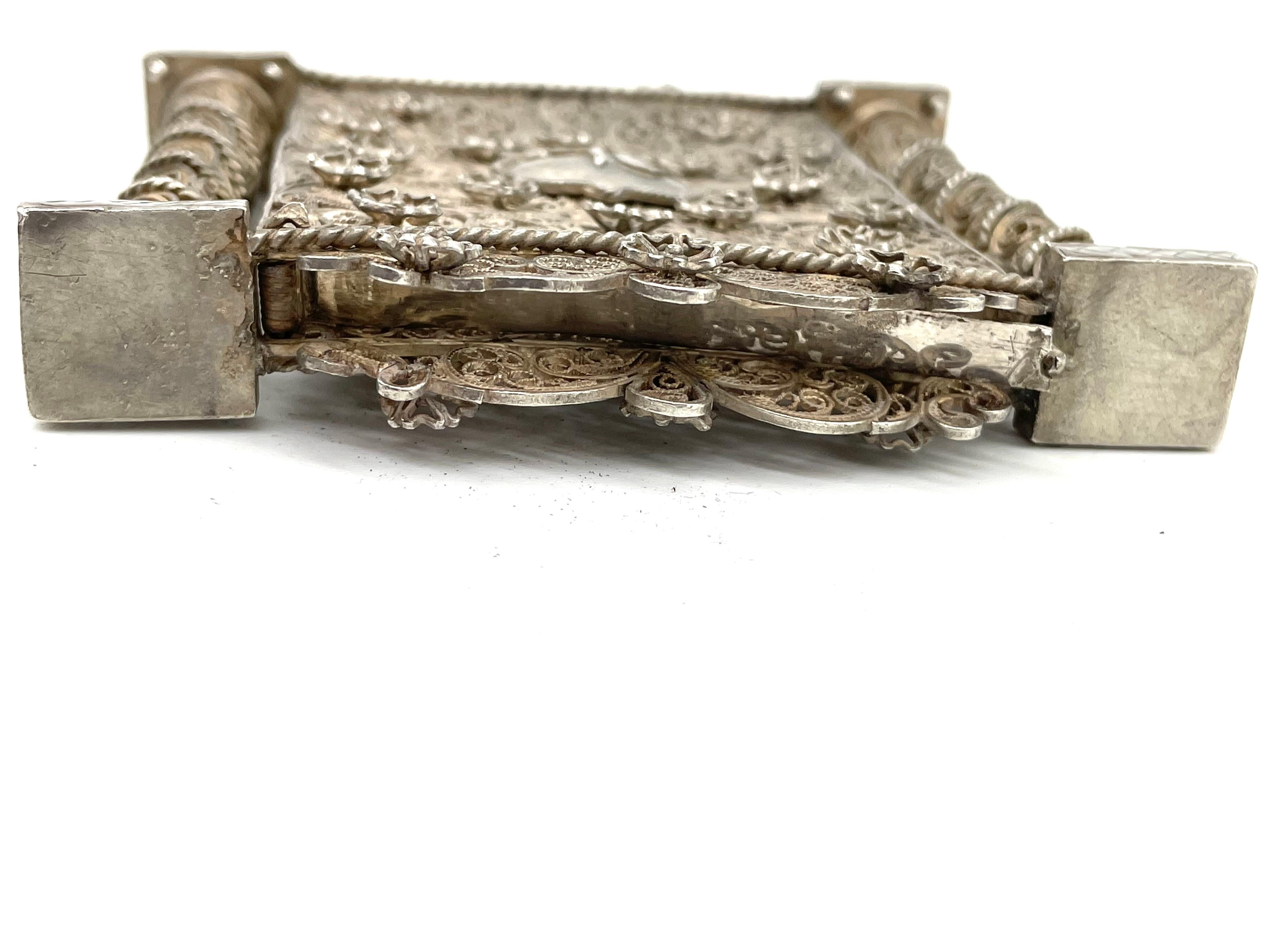 Late 18th Century Italian Silver Filigree Amulet 6