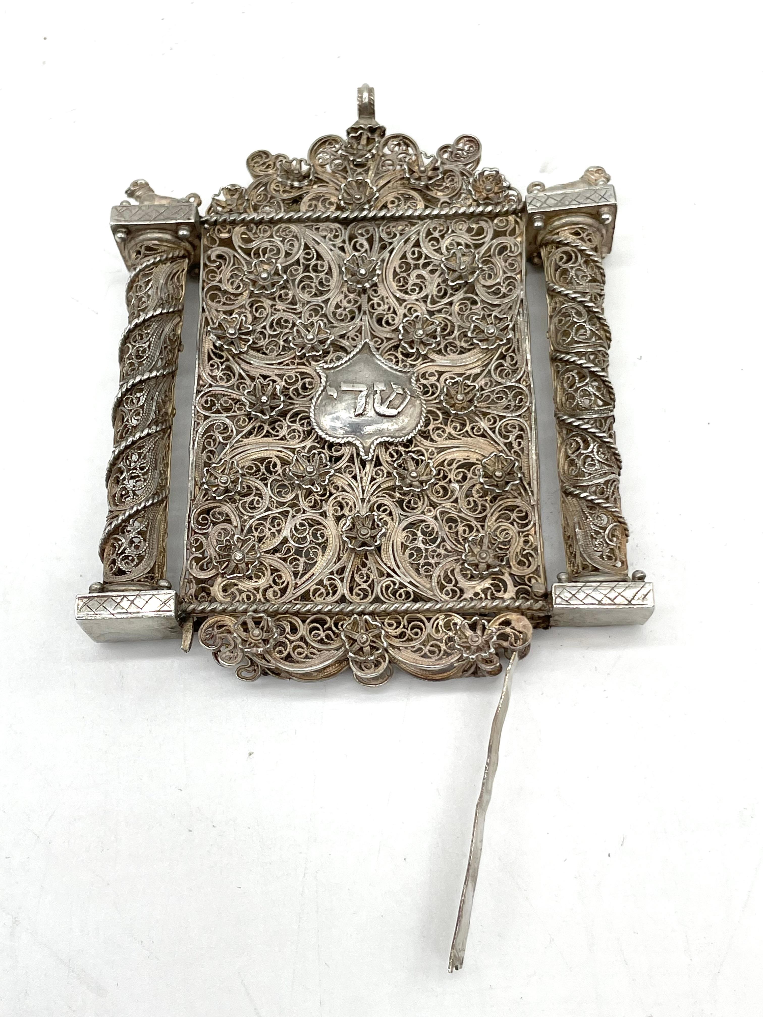 Late 18th Century Italian Silver Filigree Amulet 7