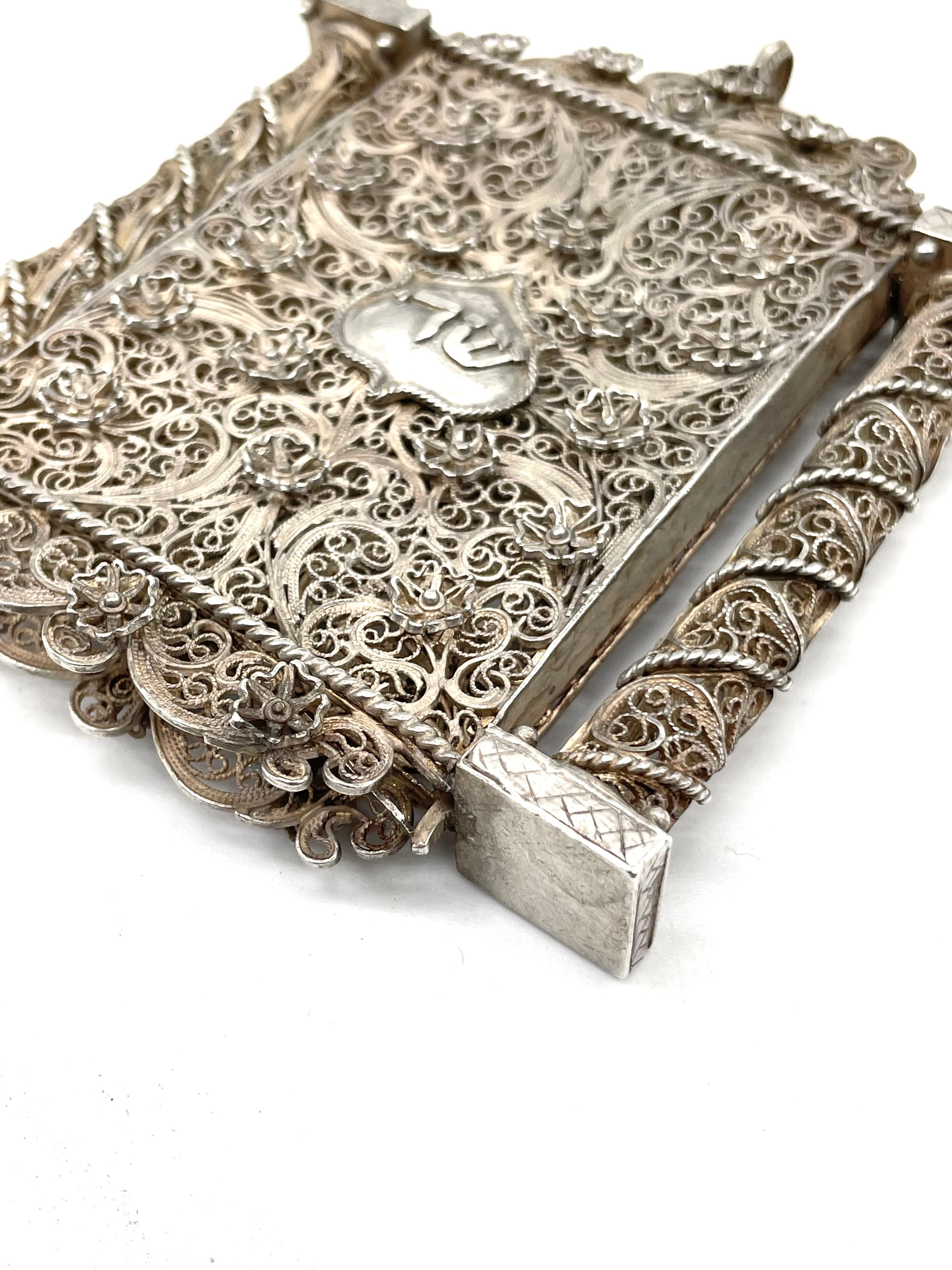 Late 18th Century Italian Silver Filigree Amulet 2