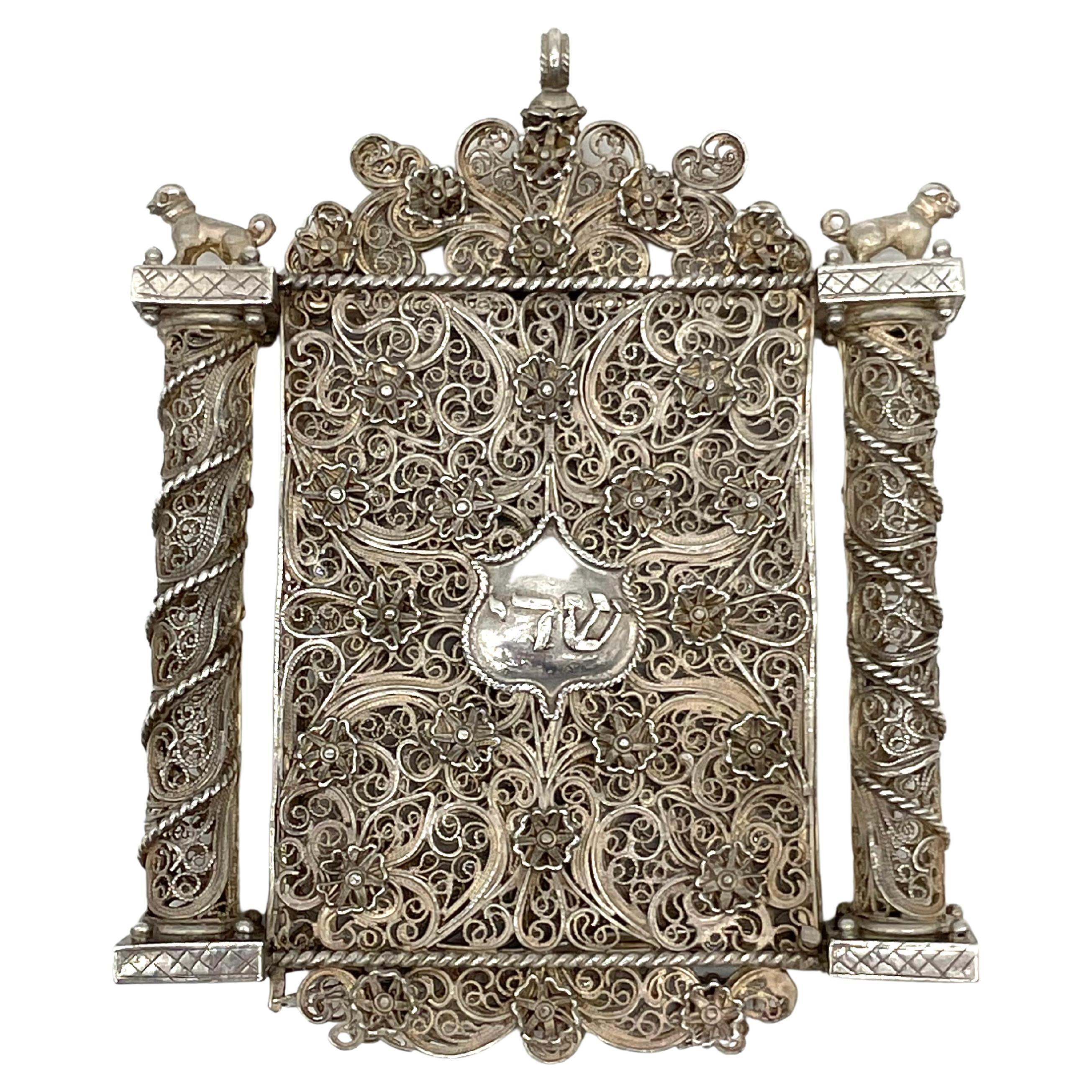 Late 18th Century Italian Silver Filigree Amulet
