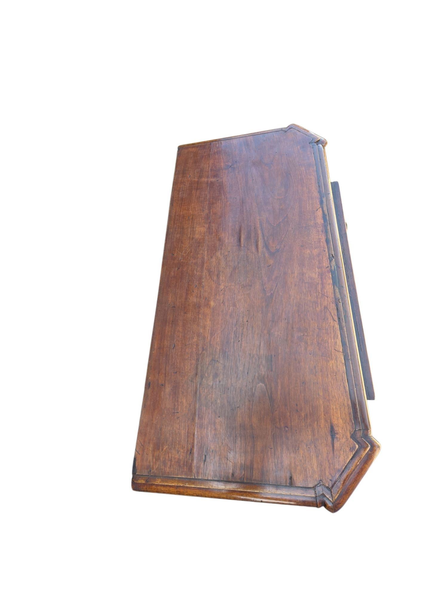 18th Century and Earlier Late 18th Century Italian Walnut High Chest of Drawers For Sale