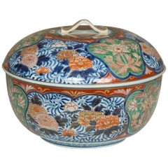 Late 18th Century Japanese Imari Lidded Bowl
