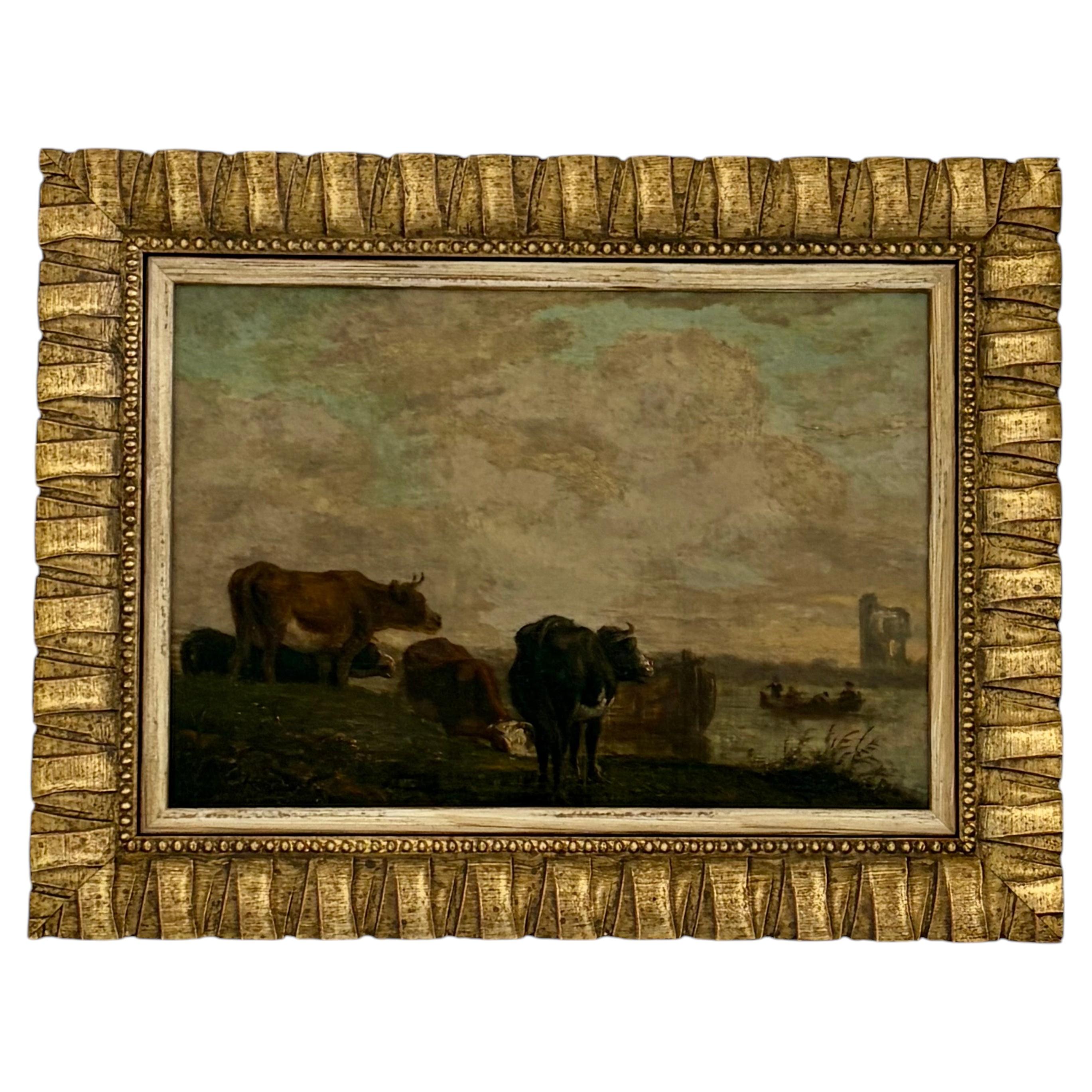 Late 18th Century Landscape Painting by Jacob van Strij