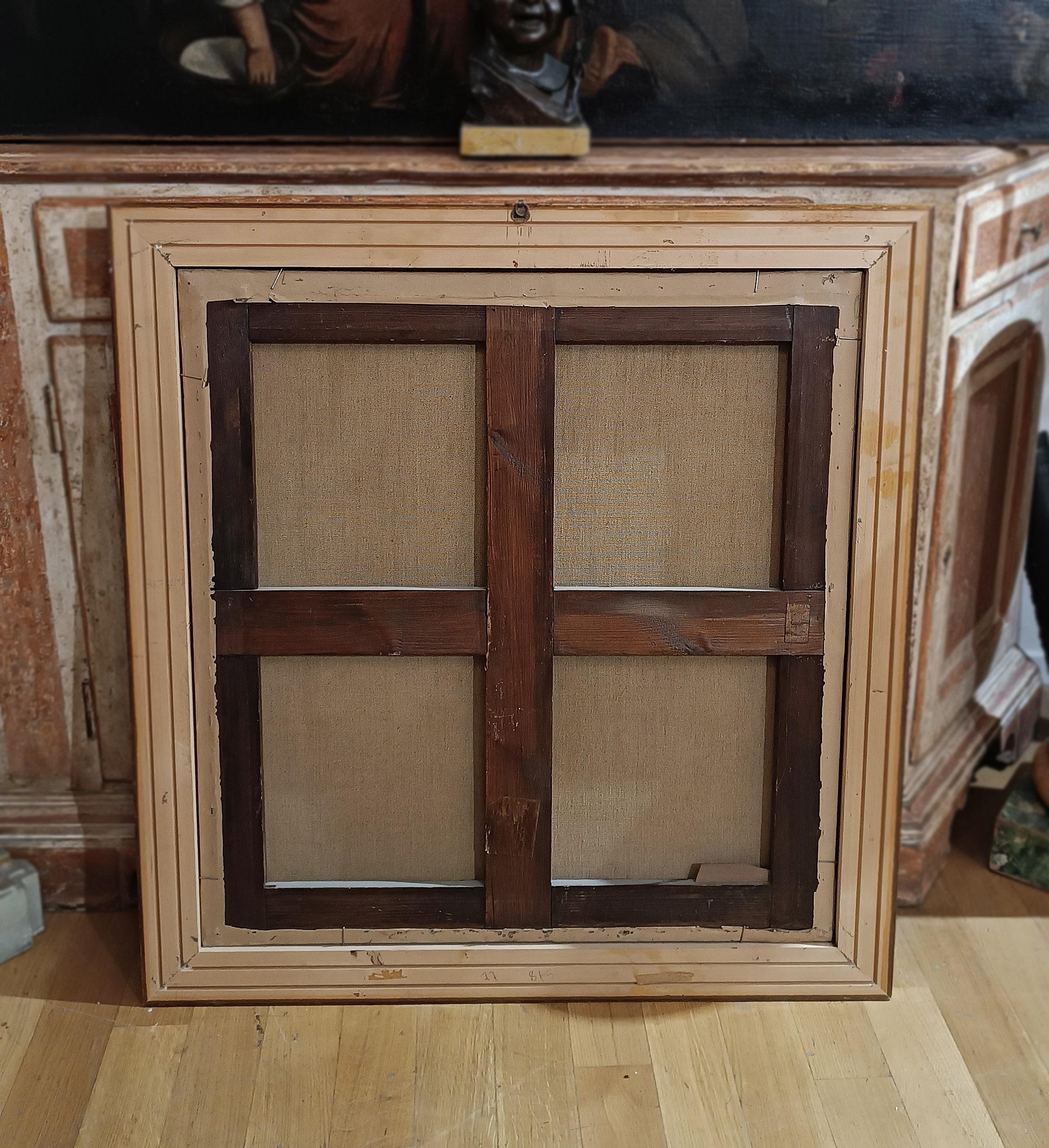 LATE 18th CENTURY LANDSCAPE PAINTING WITH FIGURES in vendita 3