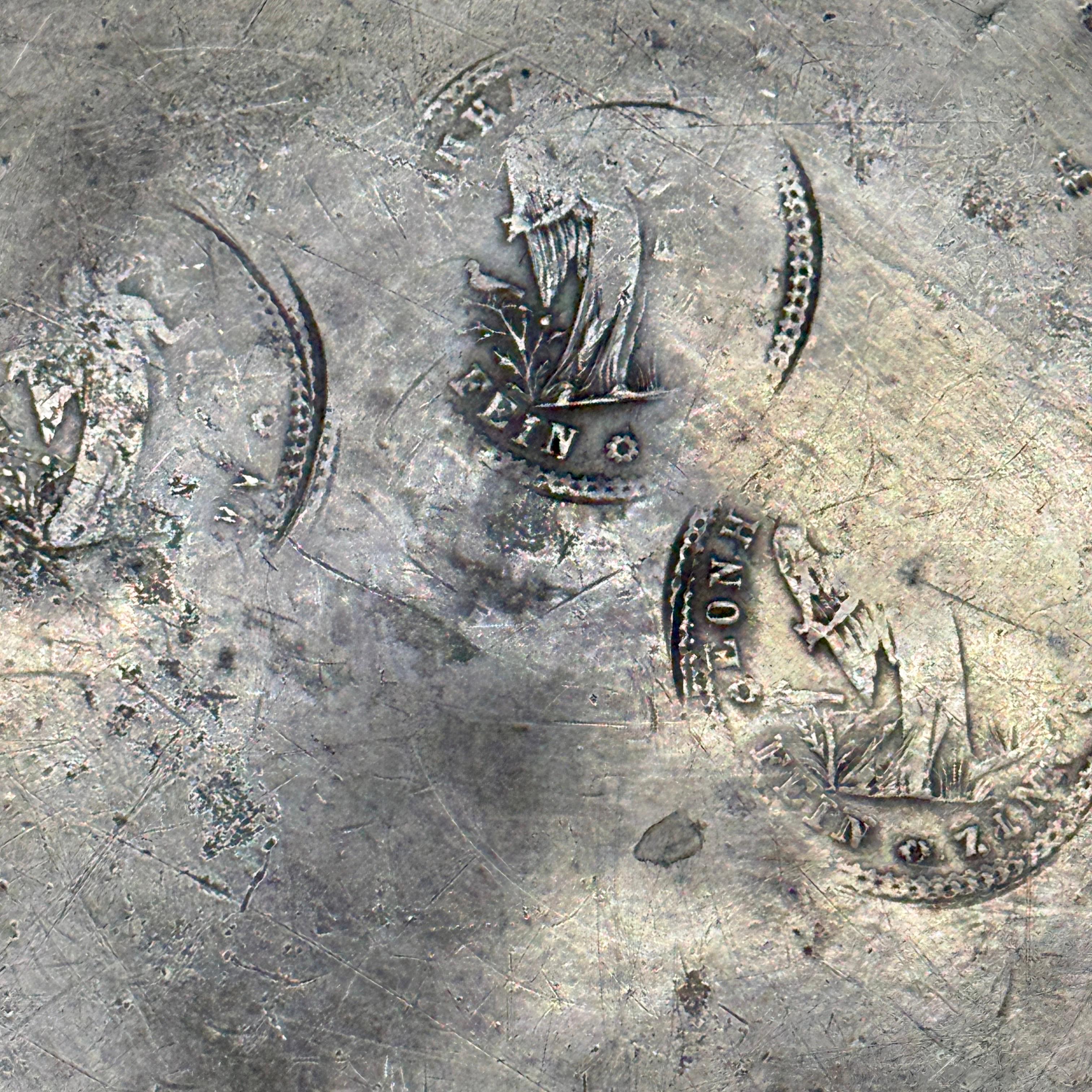 Grande ciotola rotonda danese in peltro della fine del XVIII secolo in vendita 8