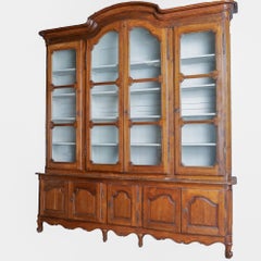 Late 18th Century Large French Bookcase Deux Corps Display Cabinet